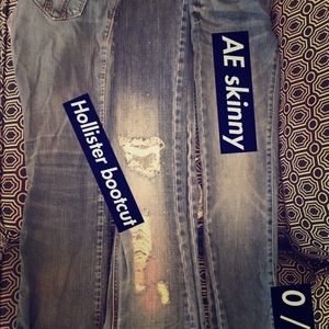 Hollister Abercrombie AE Forever 21 jeans